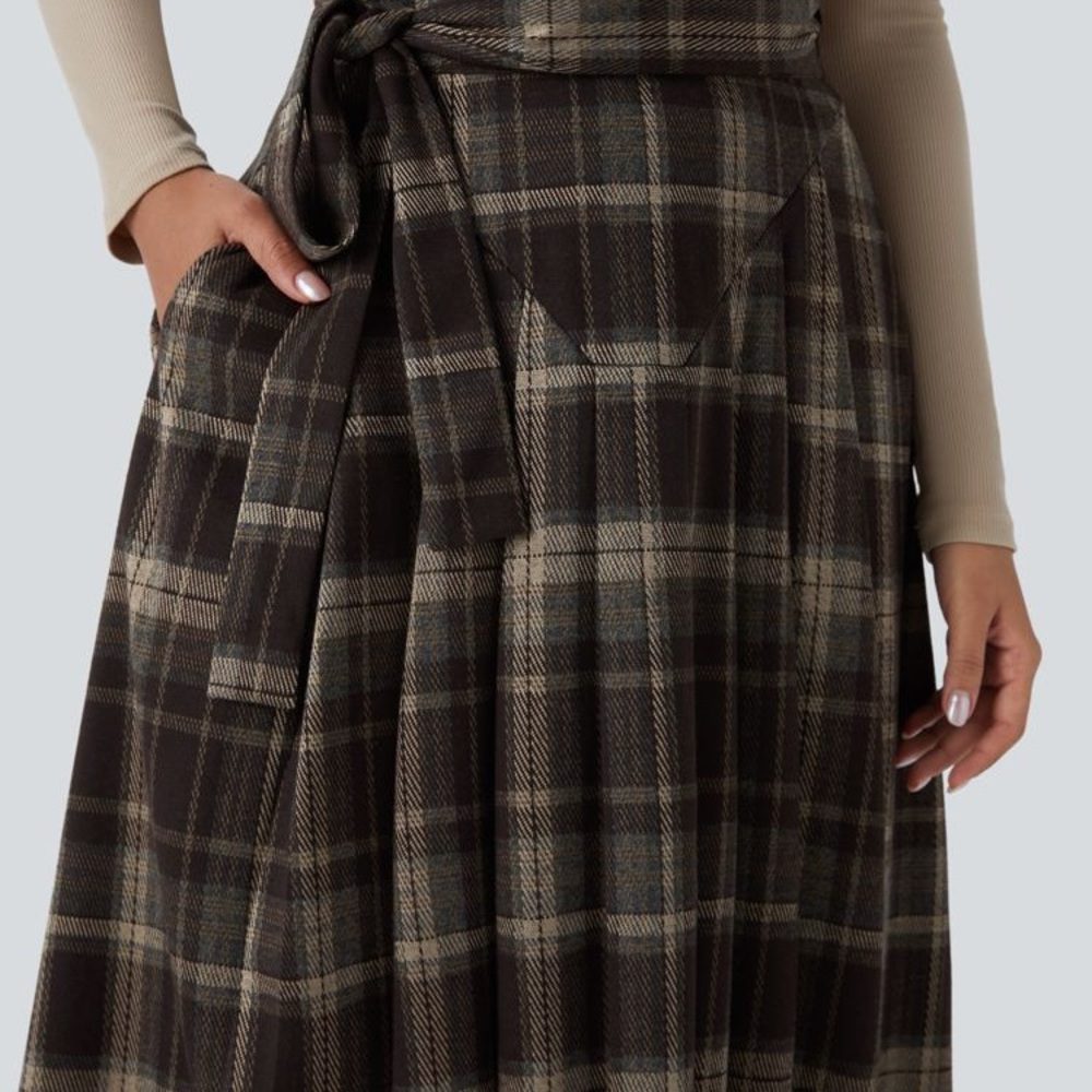 Halara Nordin Pleated A-Line Wrap Skirt - Picture 4 of 10